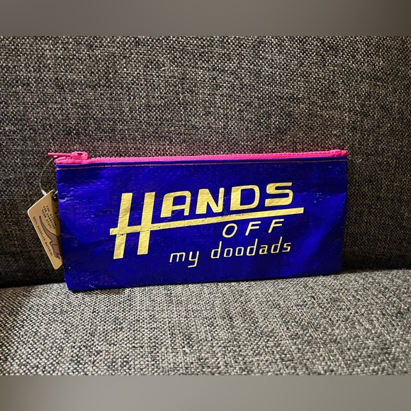 NWT Blue Q zipper pouch/pencil case/makeup brush bag - Picture 2 of 4